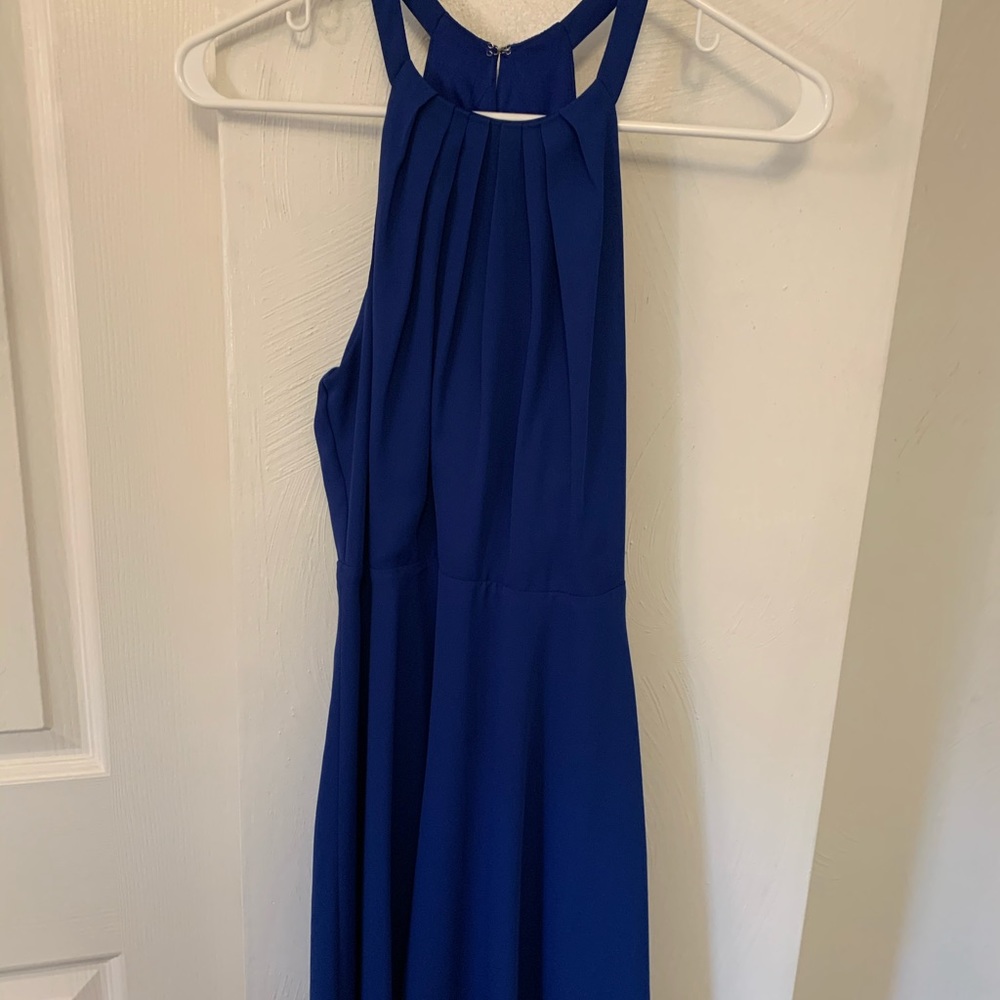 Royal blue mini dress